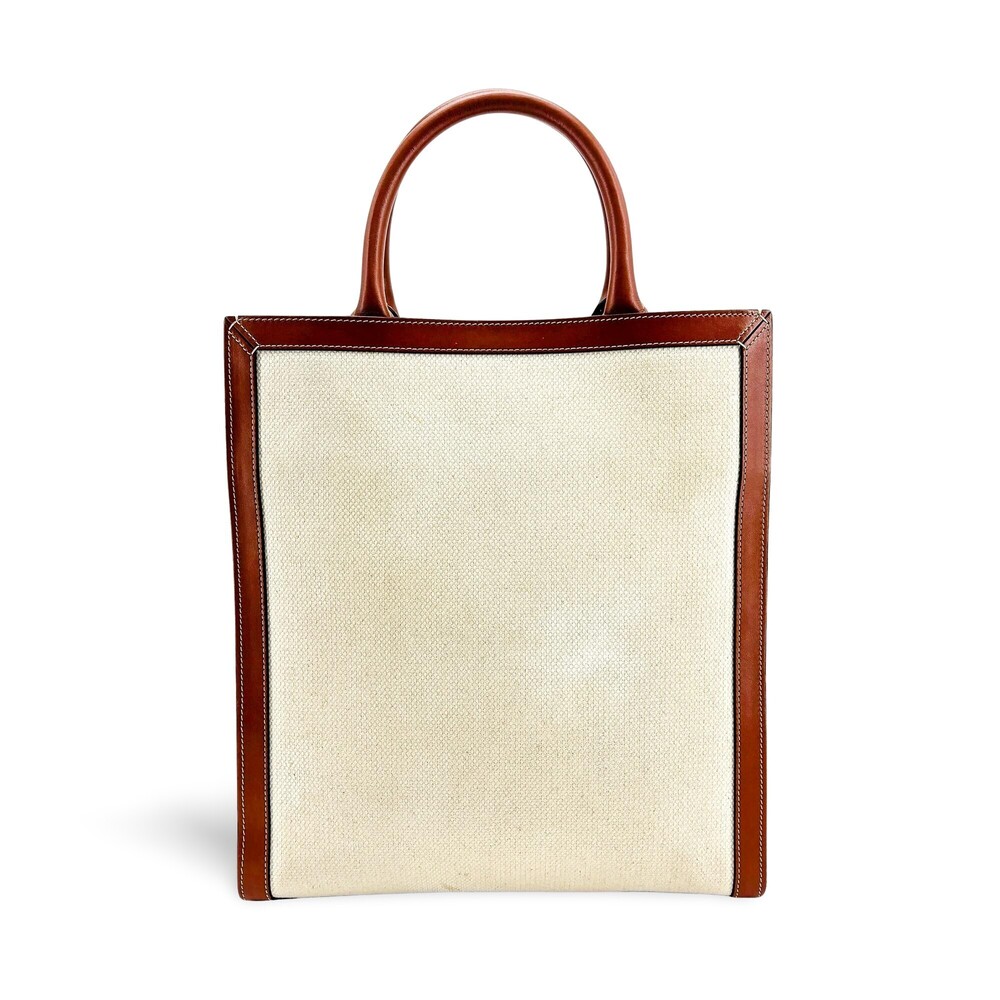 Celine Vertical Cabas Canvas with Leather Small - Picture 2 of 15